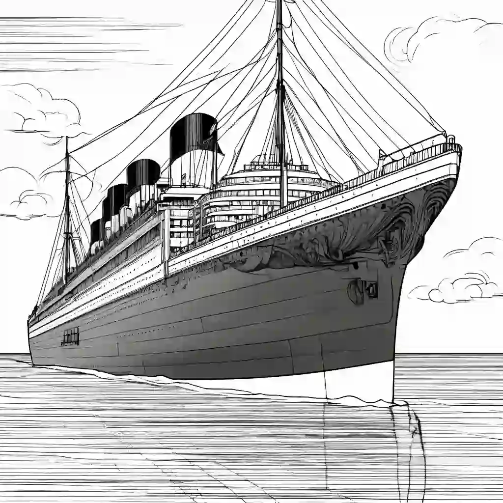 RMS Aquitania coloring pages